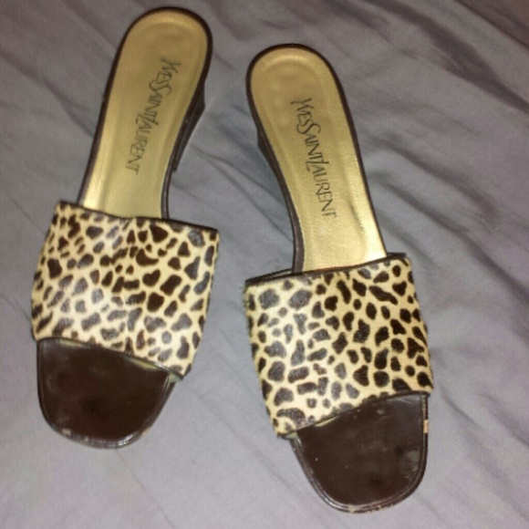 YSL YVES SAINT LAURENT SHOES DESIGNER SHORT HEELS