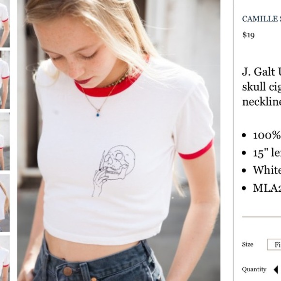 WANT: Camille Skull Break Top