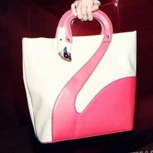 Super unique flamingo tote bag