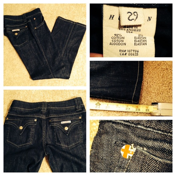 Hudson Signature Bootcut Jeans size 29 Short