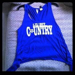 Lil Bit Country Open Back Top.  Never Worn. SEXY!!