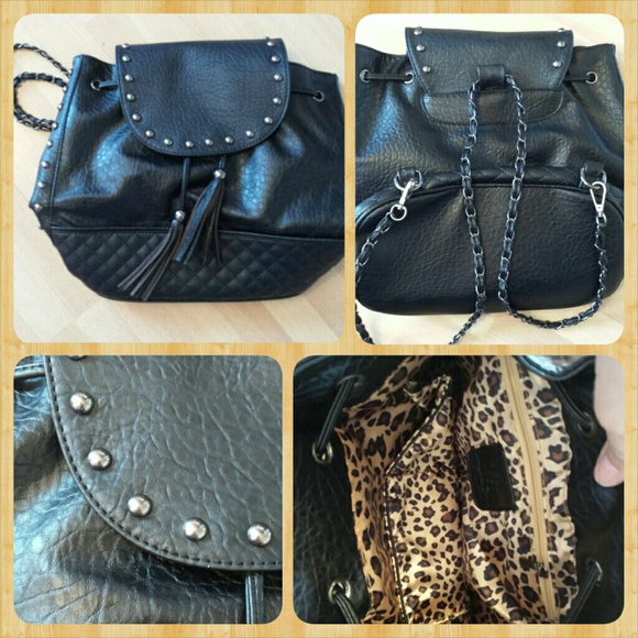 Shoedazzle Faux Leather Backpack Never Used