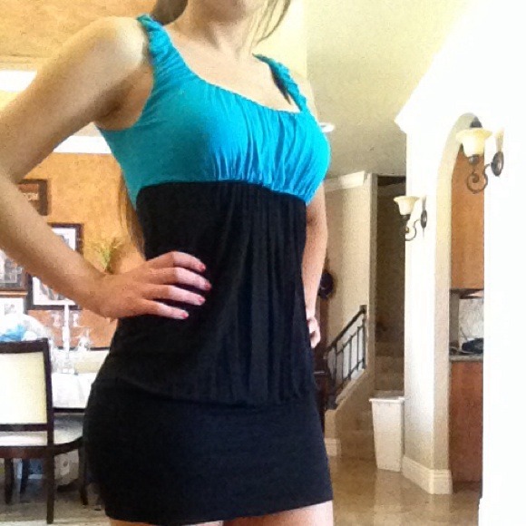 Black And Blue Dress!