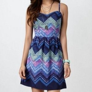 American Eagle Color Tribal Pattern Dress