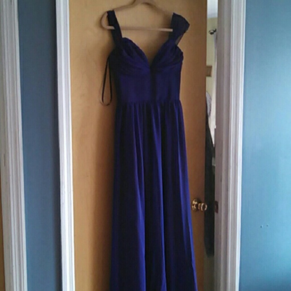 Eggplant Lazaro Bridesmaid Dress