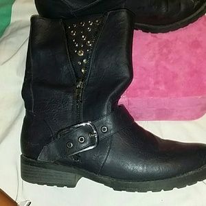 biker girl boots