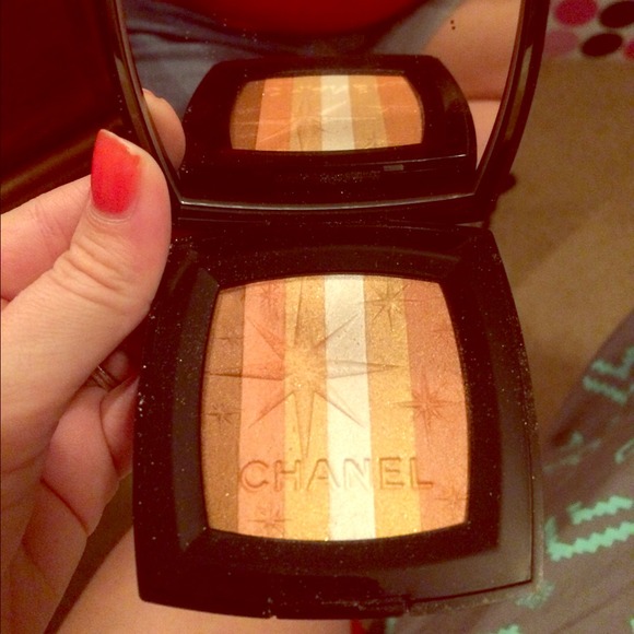 Lucky stripes bronzer with brush and coco shinelip