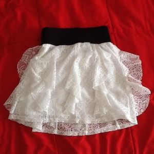 White Lace Skirt