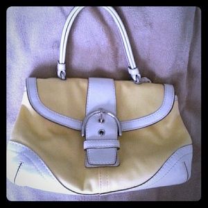 Small yellow Coach bag