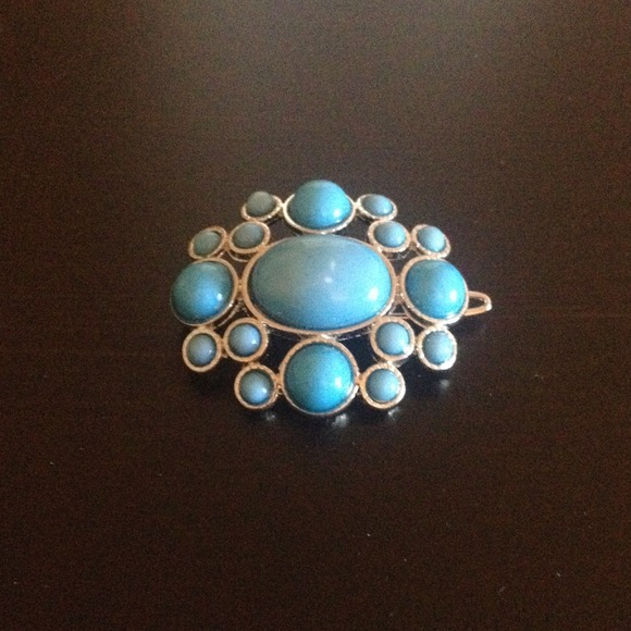 Blue circle pin