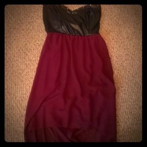 Rue 21-Mauve hi-lo dress with gold studded top.