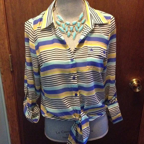 Colorful stripe blouse - Picture 3 of 4