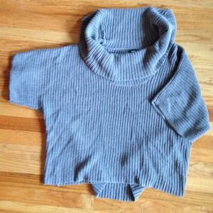 Grey cowl neck sweater