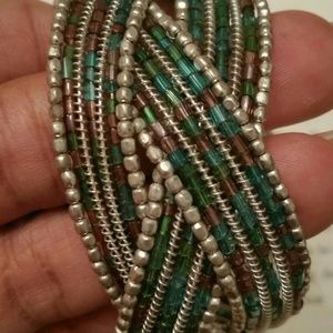 Beaded wrap bracelet