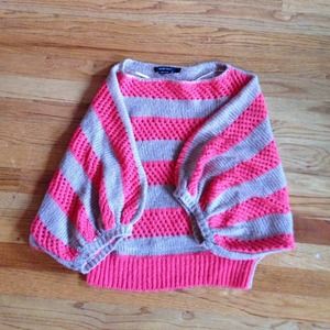 Vertigo Striped cropped sweater top