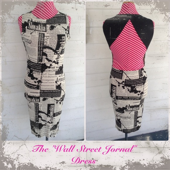 ✂️CUSTOM MADE The "Wall Street Journal" Dress✂️ - Picture 2 of 4