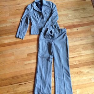 Ann Taylor light grey suit