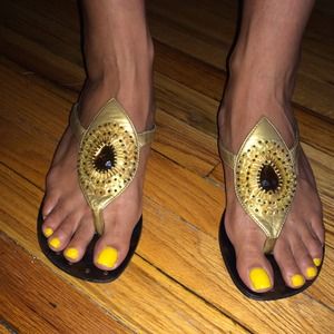 jeweled thong sandal. $ INC S/H. Worn 2