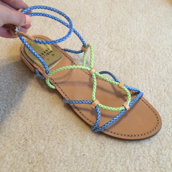 Stuart Weitzman Shoes - NWOT*Stuart Weitzman Lace Up Sandals, Size 9