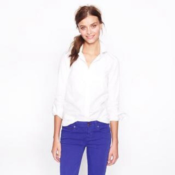 J. Crew Tops - J. Crew Haberdashery White Dress Shirt