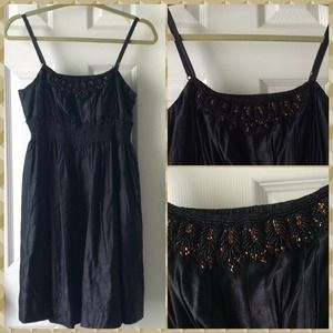 Black dress with beading