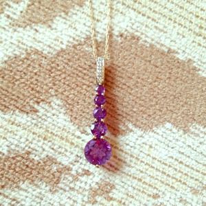 5-amethyst journey necklace