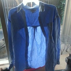 Blue button up shirt