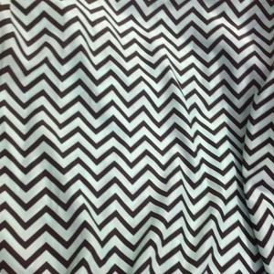 tiffany blue and black chevron infinity scarf