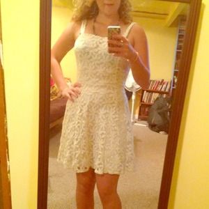 Summery flower lace dress