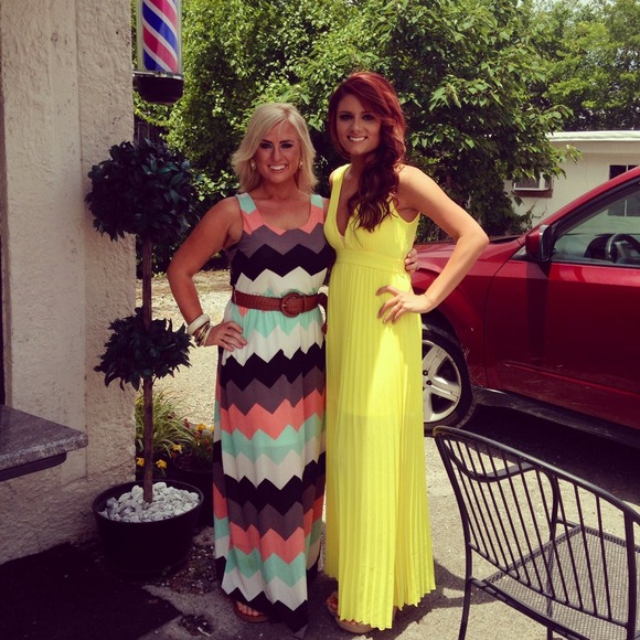 Yellow maxi dress