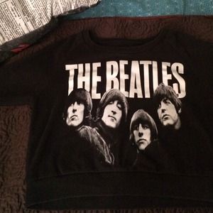 Used Beatles Cropped Sweater