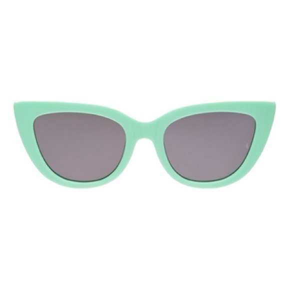 laura aqua cat eye sunglasses