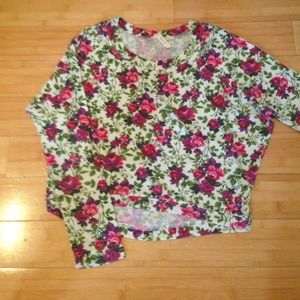 floral pull over