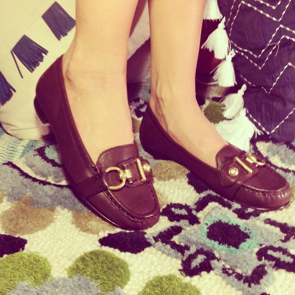 Coach Shoes - Coach Leather Toggle Loafers