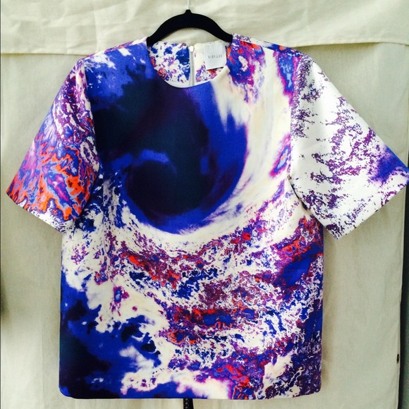 Dion Lee hurricane cyclone satin tee shirt 8