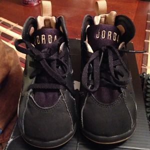 Air Jordan Black and Gold 7s