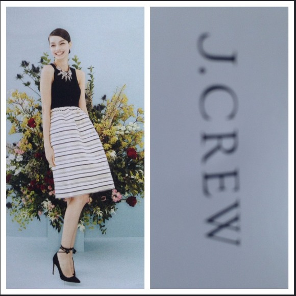 J.Crew GOLD-STRIPE DRESS - Picture 4 of 7