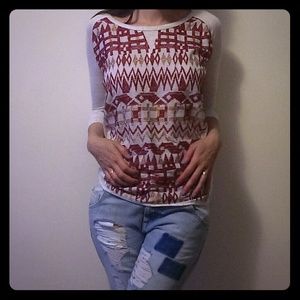 Anthropologie Embroided Shirt