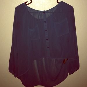 Teal blouse
