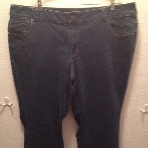 Lane Bryant denim jeans slim bootcut 28 petite