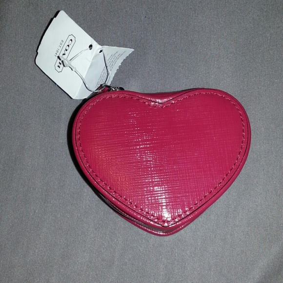 Authentic Coach Jewelry Case Red
