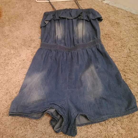 Denim romper