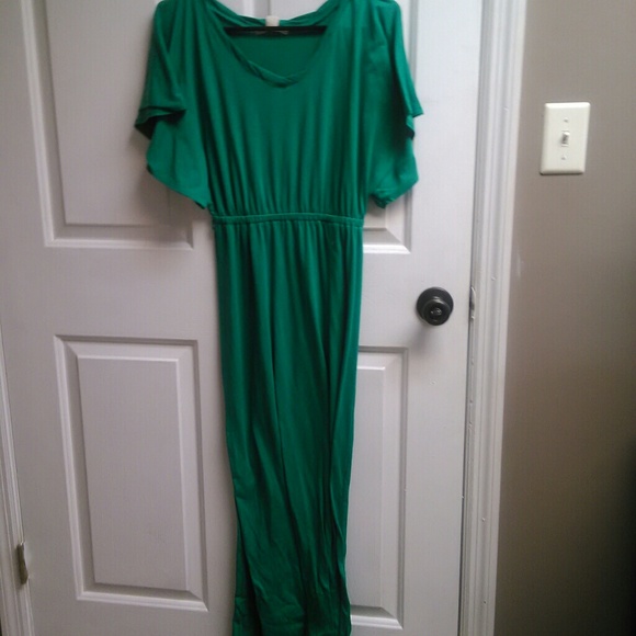 Sea foam green maxi dress