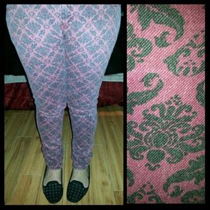 Basically New Magenta and Black Skinny Jeans!