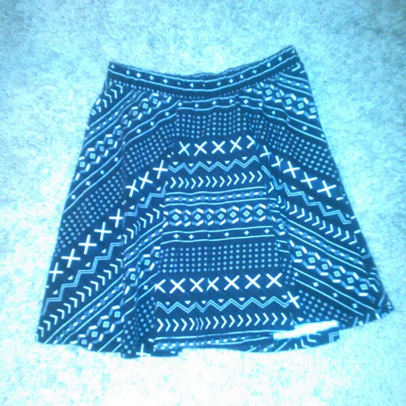 Printed skater skirt