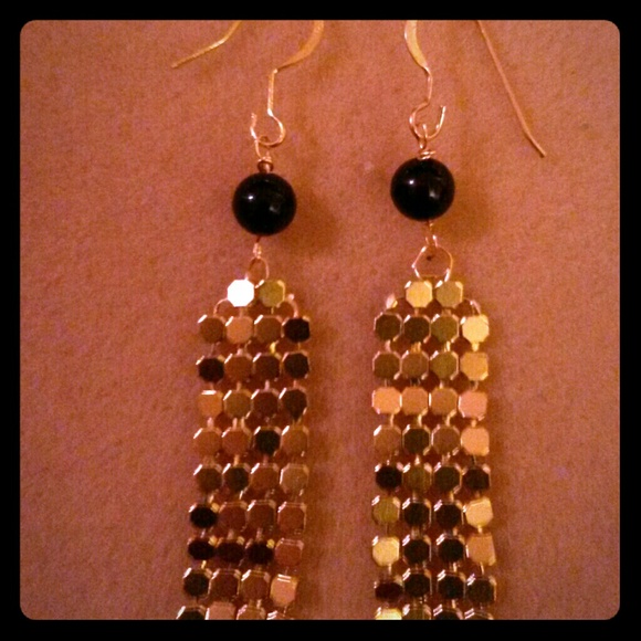 Metal mesh earrings - Picture 1 of 1