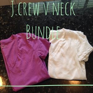 ❌Sold❌ JCREW v neck shirt bundle