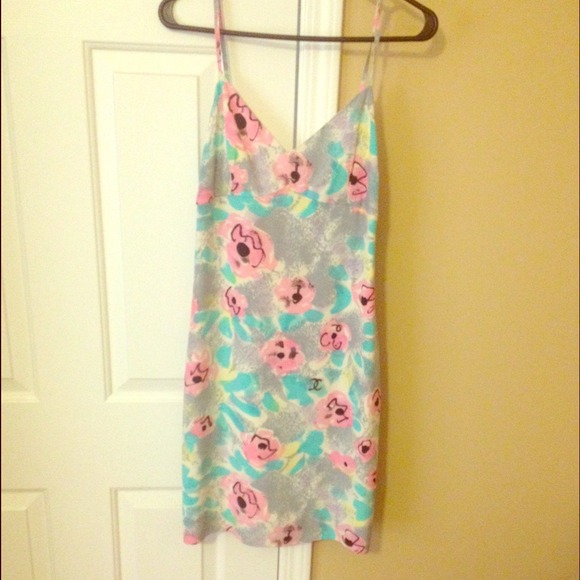 CHANEL 100% Price Lowered!! Silk Floral Dress
