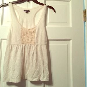 Cream colored tank