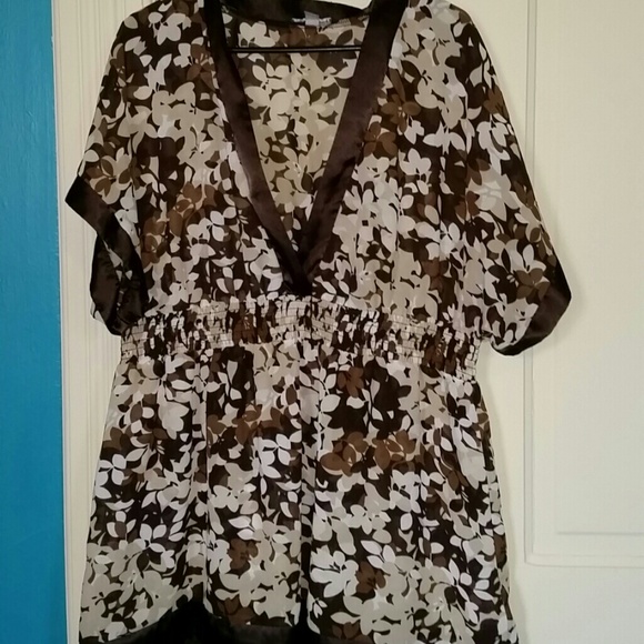 Apt. 9 Brown Print Top